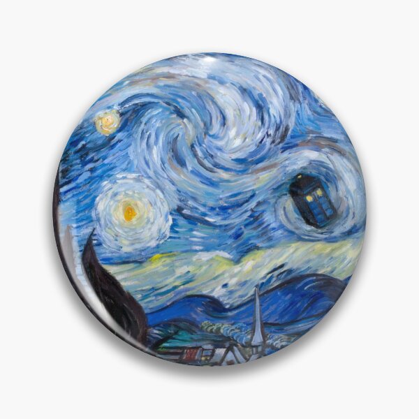 Item preview, Starry Night with Tardis designed and sold by Theresa  Pisani.