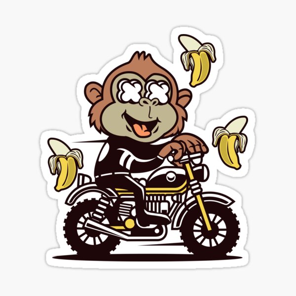 FUNNY GREASE MY MONKEY STICKER G10 RARE Decal 