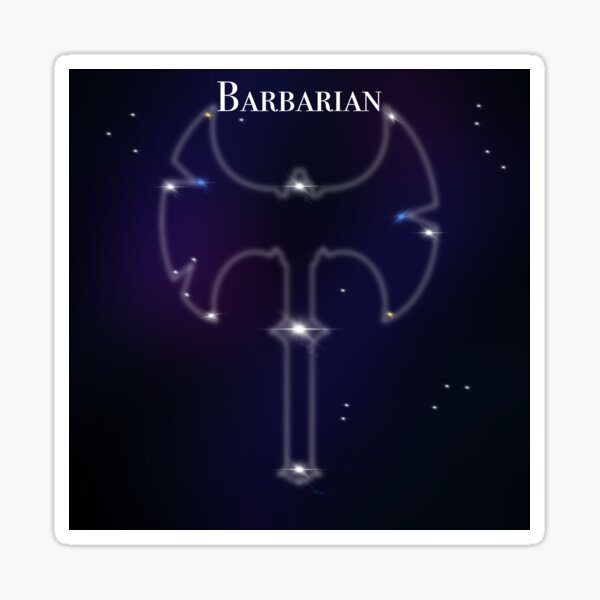 Constellation Barbarian Sticker