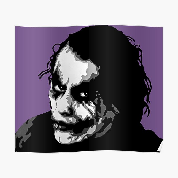 Poster Heath Ledger Redbubble