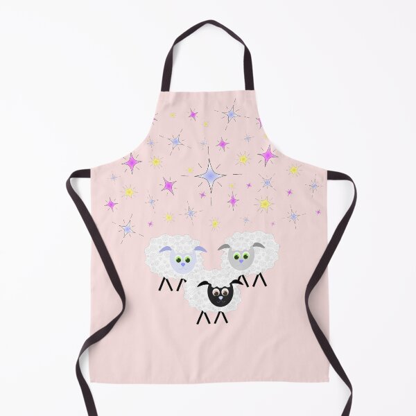 Item preview, Cute & Adorable Cartoon Sheep with Colorful Stars on Pink designed and sold by Karen McFarland.