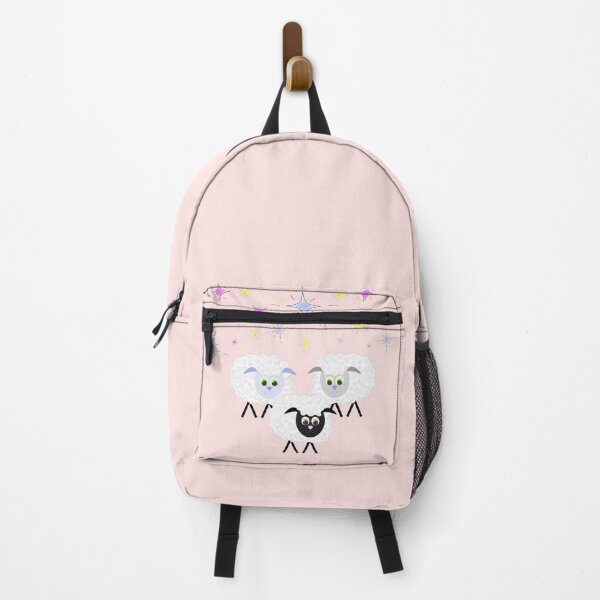 Item preview, Cute & Adorable Cartoon Sheep with Colorful Stars on Pink designed and sold by Karen McFarland.