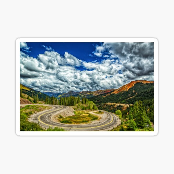Million Dollar Highway Silverton Ouray Colorado Aufkleber Aufkleber 3