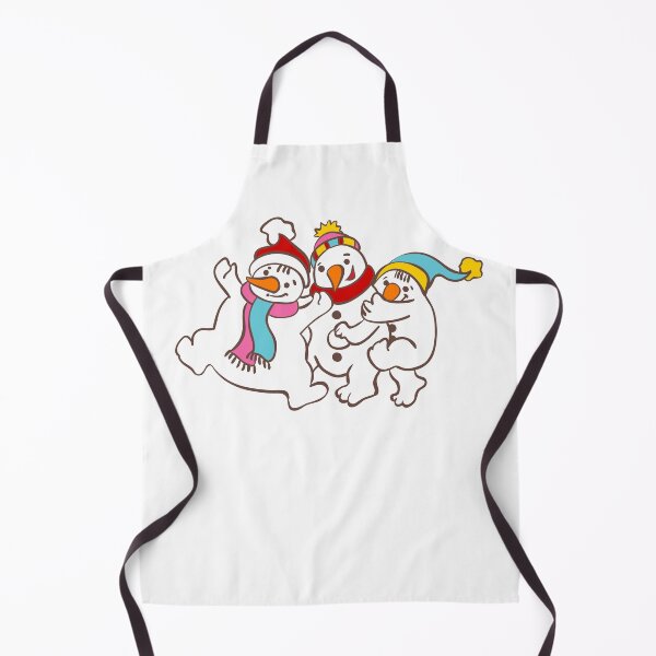 Item preview, Three Happy Little Snowmen having fun designed and sold by headpossum.