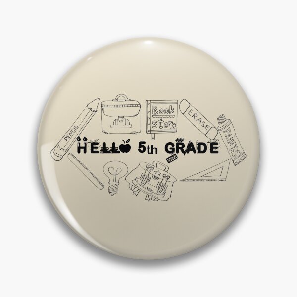 Item preview, Hello 5th Grade, Happy first day of School. designed and sold by marosharaf.