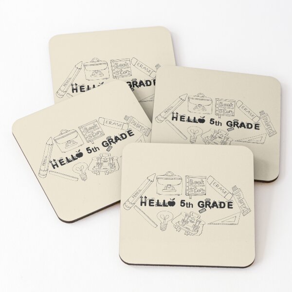 Item preview, Hello 5th Grade, Happy first day of School. designed and sold by marosharaf.