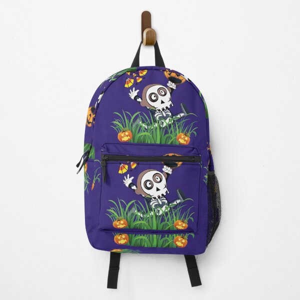Item preview, Cute Trick or Treat Bat Attack on Crazy Skeleton Child designed and sold by dcohea.