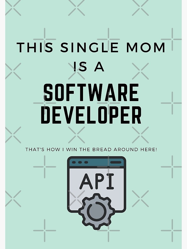 Thumbnail 3 of 3, Journal, This Single Mom Is A Software Developer, That's How I Win The Bread Around Here! designed and sold by dearwaistline.