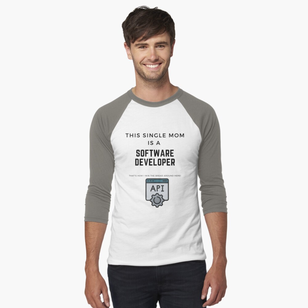 Item preview, Baseball ¾ Sleeve T-Shirt designed and sold by dearwaistline.