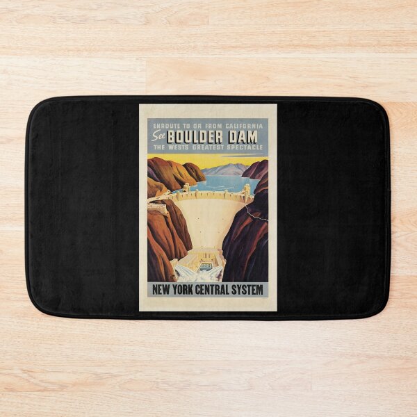 Item preview, Boulder Dam retro poster designed and sold by CorasPosters.