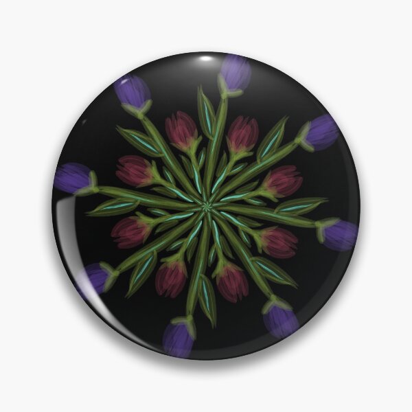 Item preview, Red and Purple Flowers Sprialing designed and sold by busyBeanz.