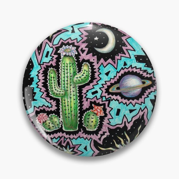 Item preview, Outer Space Desert Cactus designed and sold by Intergalactic Unicorn: Art by Anna Schmidt.