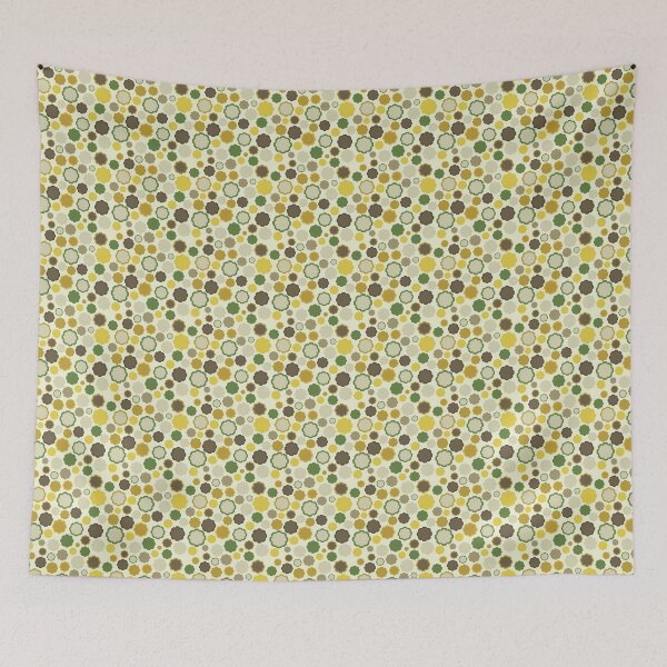 Item preview, Groovy Floral Pattern Green Yellow Brown designed and sold by itsrturn.