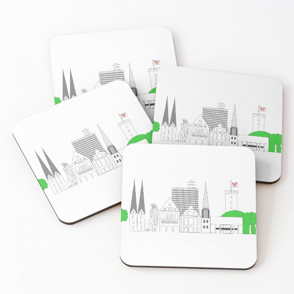 Item preview, Buildings of Bielefeld City in North-West-Germany designed and sold by greengoodnich.