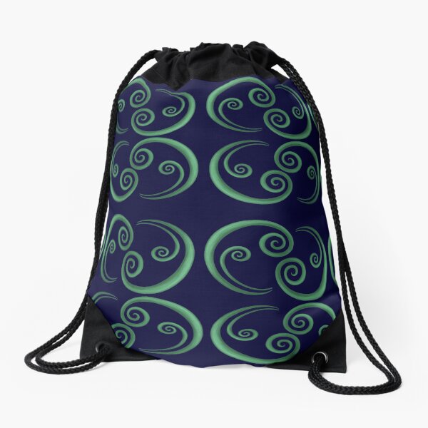 Aperçu de l'œuvre Fond bleu marine Koru créée et vendue par Mayakiwi.
