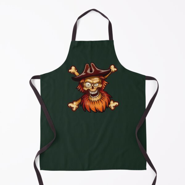 Item preview, Ahoy me Hearties. Red Bearded Pirate Skull designed and sold by headpossum.