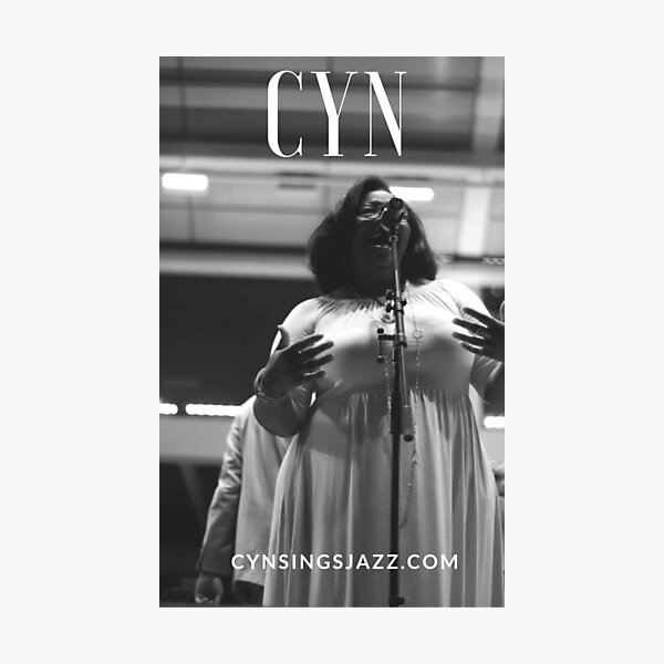 Item preview, Cyn Sings Jazz: Black and White designed and sold by CoffeeCupLife2.