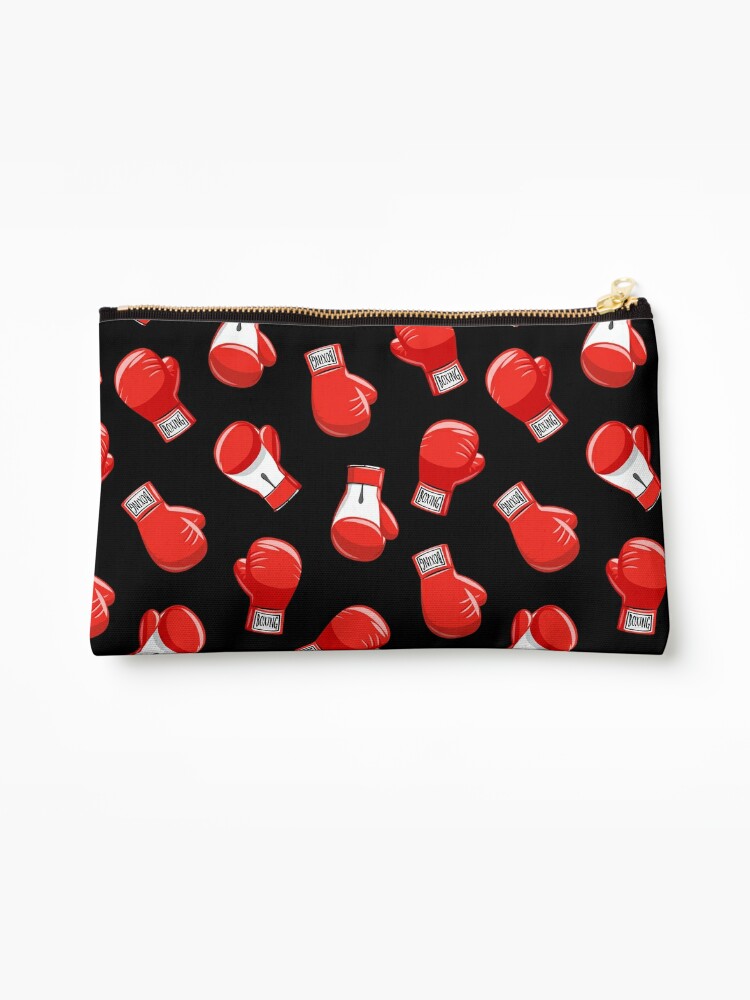 Red Boxing Gloves Zipper Pouch for Sale by littlearrow