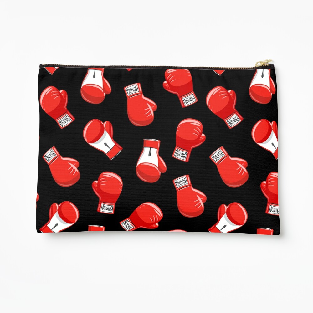 Red Boxing Gloves Zipper Pouch for Sale by littlearrow