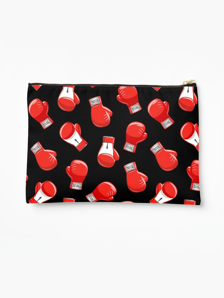 Red Boxing Gloves Zipper Pouch for Sale by littlearrow