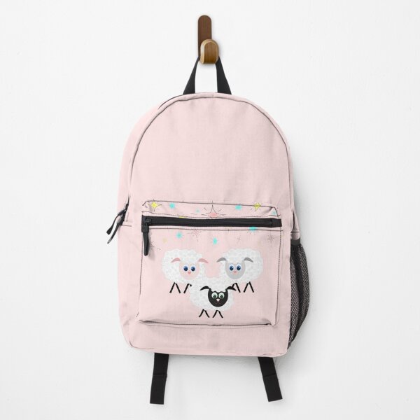 Item preview, Cute & Adorable Cartoon Sheep with Colorful Stars on Pink designed and sold by Karen McFarland.