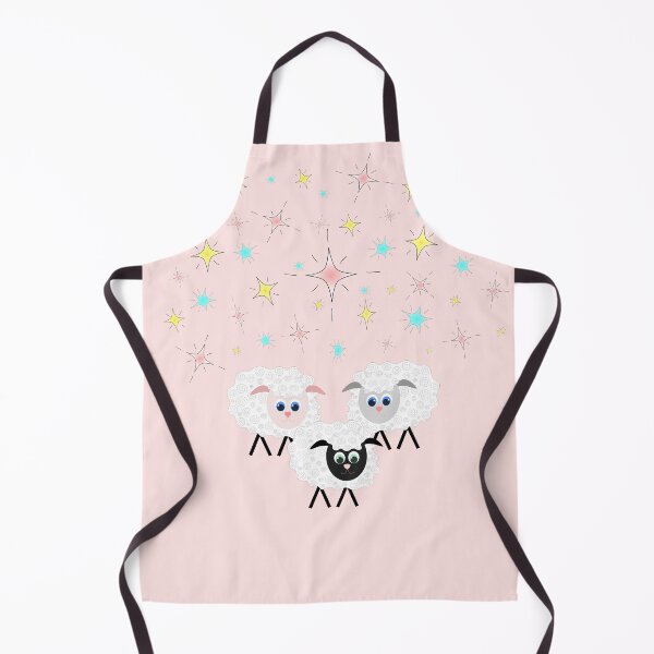 Item preview, Cute & Adorable Cartoon Sheep with Colorful Stars on Pink designed and sold by Karen McFarland.