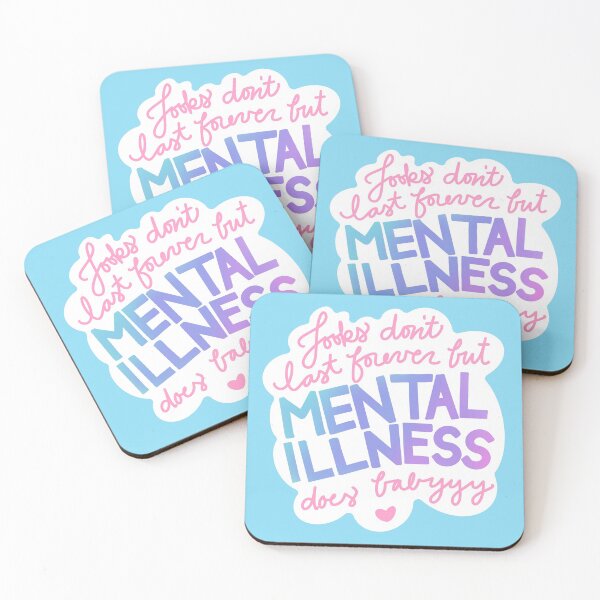 Item preview, Looks Don't Last Forever But Mental Illness Does (Cloud + Sky) designed and sold by brittneytrinh.