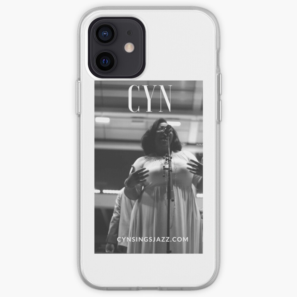 Cyn Sings Jazz: Black and White iPhone Case & Cover