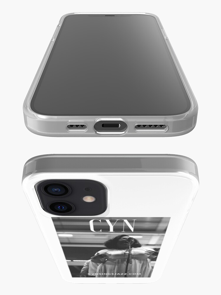 Alternate view of Cyn Sings Jazz: Black and White iPhone Case & Cover