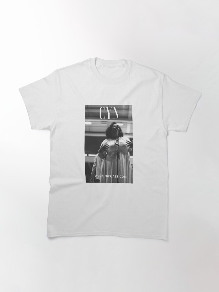 Alternate view of Cyn Sings Jazz: Black and White Classic T-Shirt