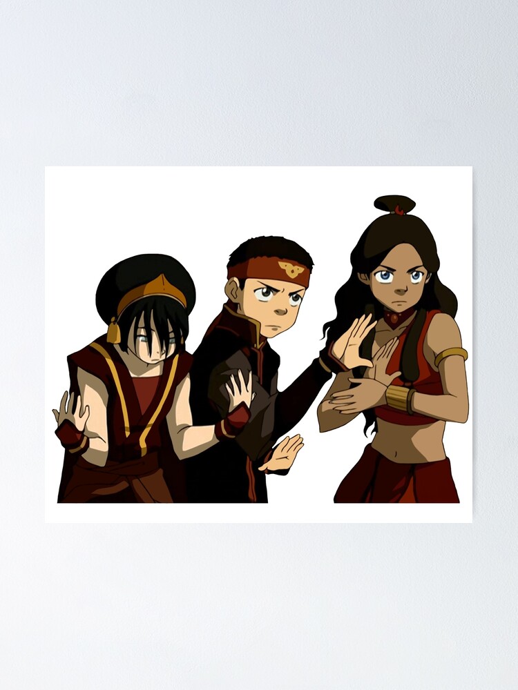 Aang Toph And Katara Avatar Poster For Sale By Blueeyes374 Redbubble
