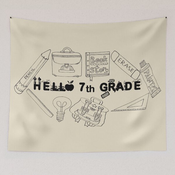 Item preview, Hello 7th Grade, Back to School designed and sold by marosharaf.