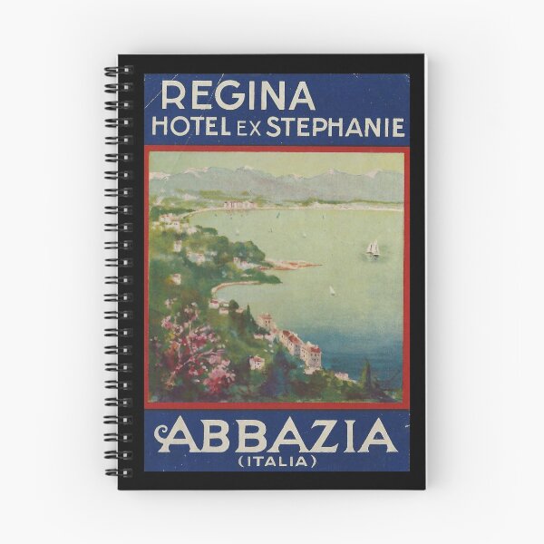 Item preview, Abbazia retro poster designed and sold by CorasPosters.