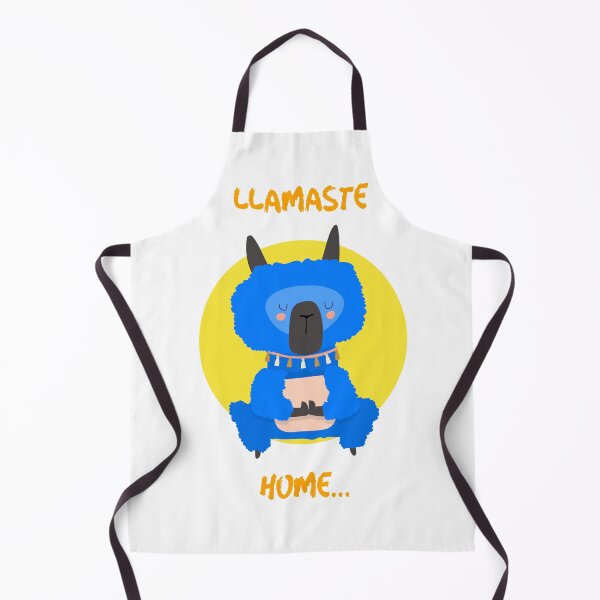 Item preview, Yoga llama staying home designed and sold by MatchTheDrapes.
