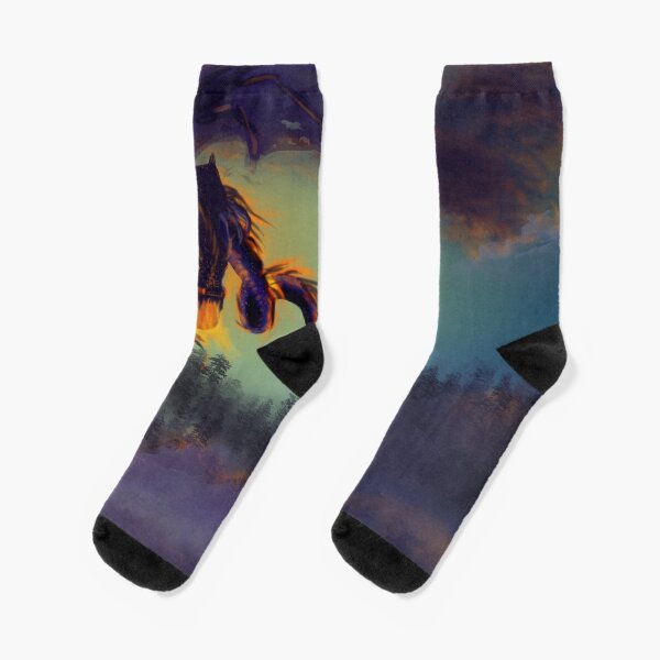 Fire Dragon Socks