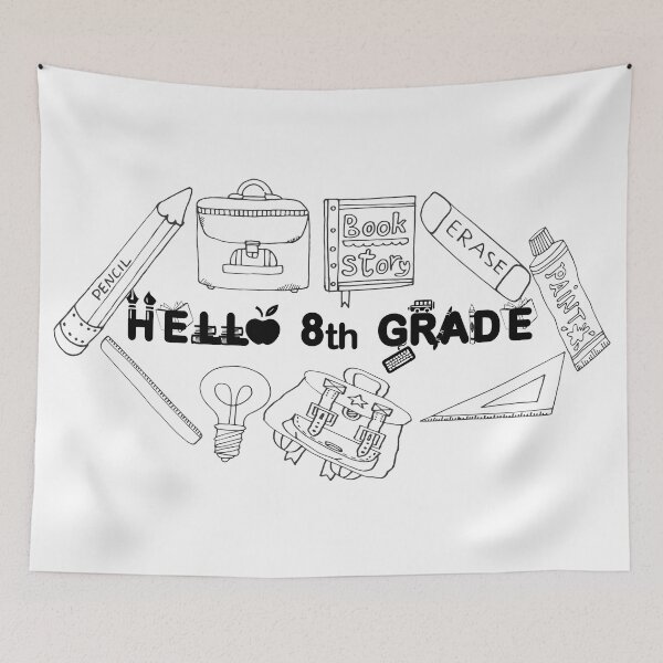 Item preview, Hello 8th Grade, Back to School designed and sold by marosharaf.