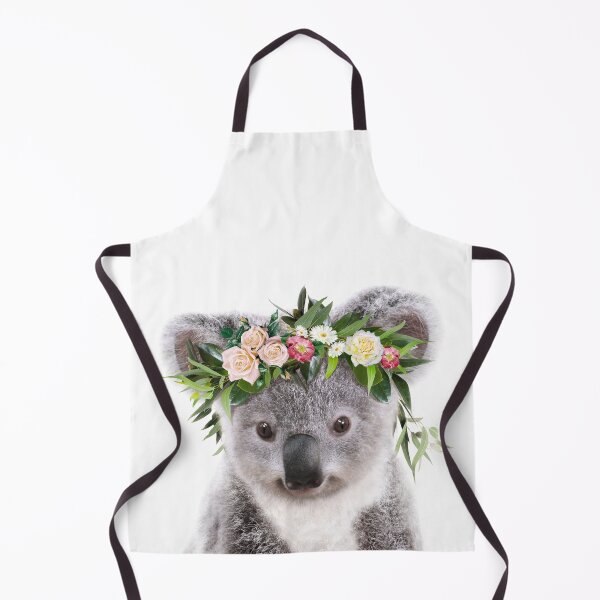 Item preview, Baby Koala With Flower Crown, Baby Animals Art Print by Synplus designed and sold by synplus.