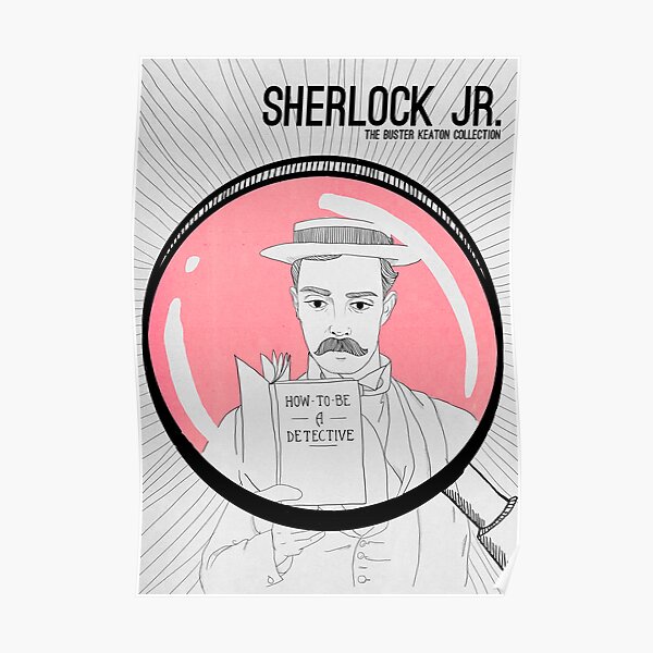 Sherlock Jr Poster By Paradoxthis Redbubble