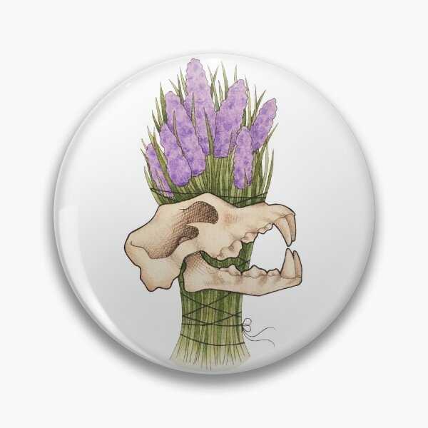 Item preview, Animal Skull and Lavender designed and sold by Vaguewitch.