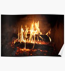 Fireside Glow. Poster