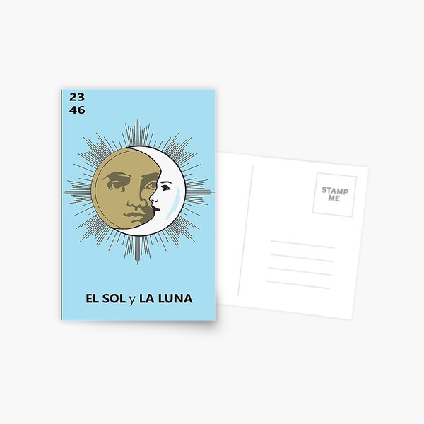 Item preview, El Sol y La Luna | Eclipse Loteria designed and sold by Cabeza del Sol.