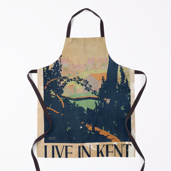 Item preview, Live in Kent retro poster designed and sold by CorasPosters.
