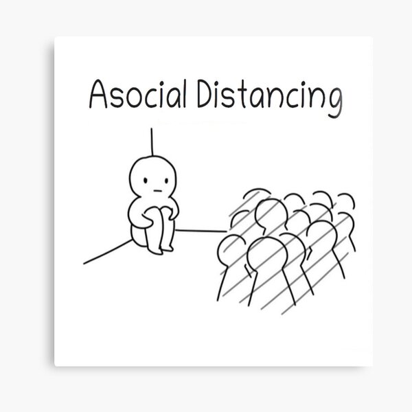 Asocial Canvas Prints for Sale | Redbubble