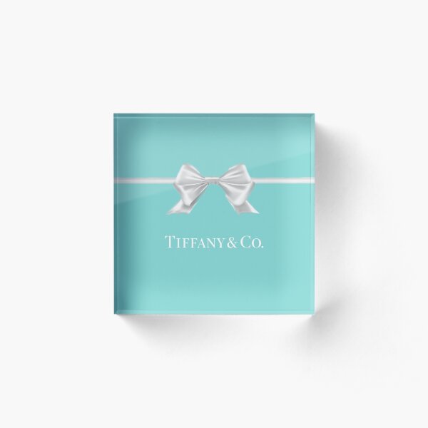 Tiffany Blue Bow Acrylblock