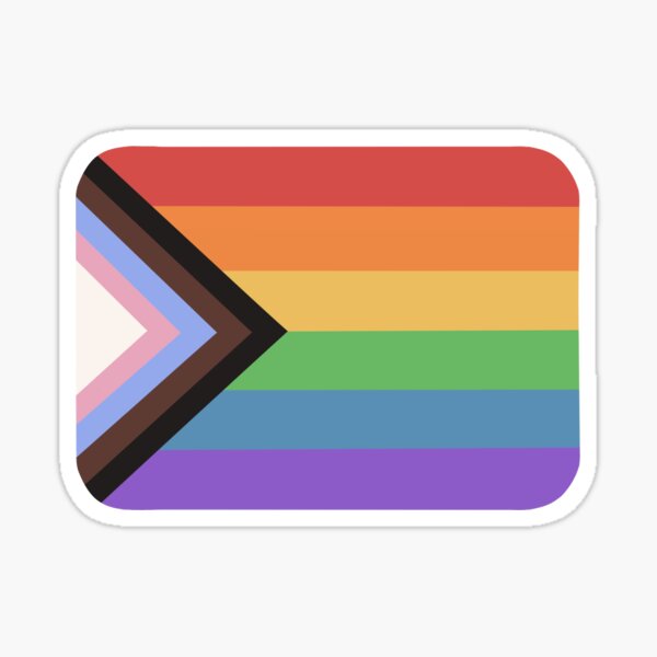 Lgbtqqueer Pride Flag Progress Sticker For Sale By Riasere Redbubble 0676