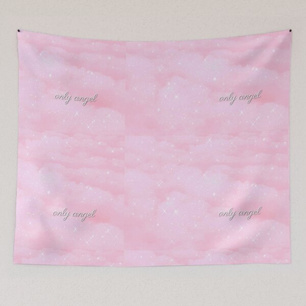 Aperçu de l'œuvre "Seul ange" nuages roses scintillants - Harry créée et vendue par thewayitshine.