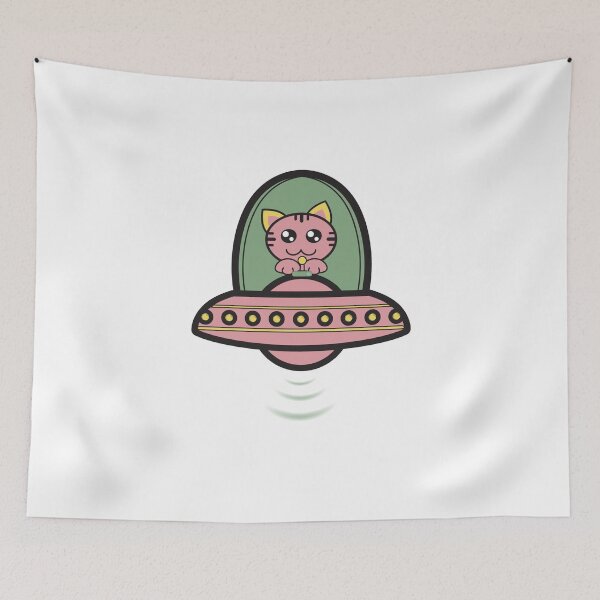 Item preview, Alien Kitty - Lovely space cat designed and sold by MyLifeStyleShop.