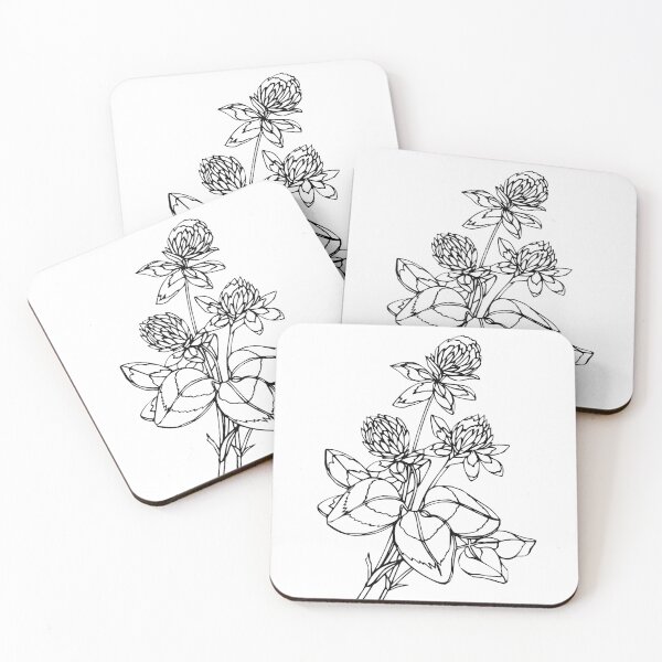 Item preview, Field clover, wild flower designed and sold by Moonlight2020.