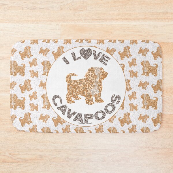 Item preview, I LOVE CAVAPOOS Circle Design designed and sold by Pierre Bernard Jr.