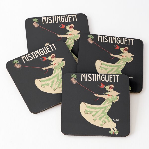 Item preview, 1913 Mistinguett Green Stripe by G.K. Benda Georges Kugelmann Benda designed and sold by digitalvintage.
